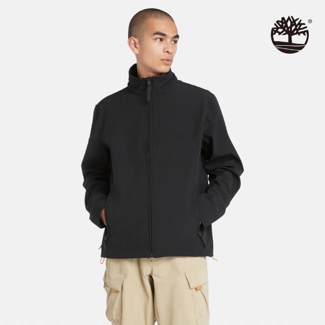 【Timberland 官方旗艦】男款黑色防風外套(A44UU001)