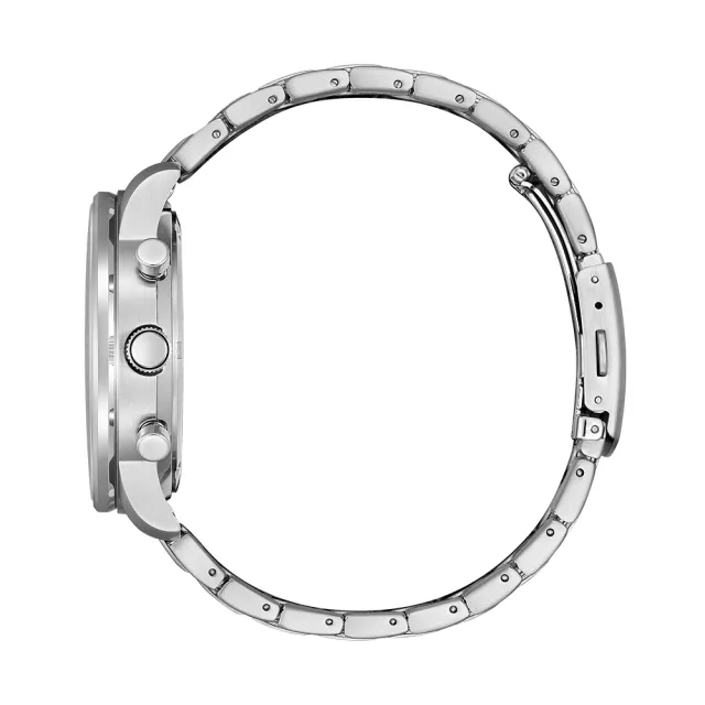 【CITIZEN 星辰】Chronograph系列 光動能計時腕錶 母親節 禮物 推薦(CA4500-91L)