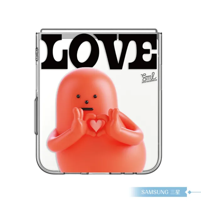 【Samsung 三星】原廠公司貨 Z Flip6 黏黏怪物研究所聯名保護殼 Love款 / FPF741(盒裝)