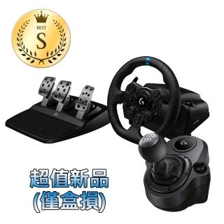 【Logitech 羅技】S級福利品 G923賽車模擬電競方向盤 + 變速器(僅方向盤外箱盒損 全新未拆封)