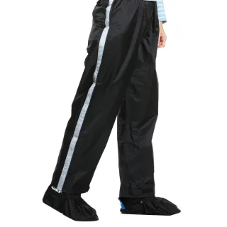 【JUMP】BOT 反光｜ 防水 休閒雨褲(M-4XL_暗夜黑)