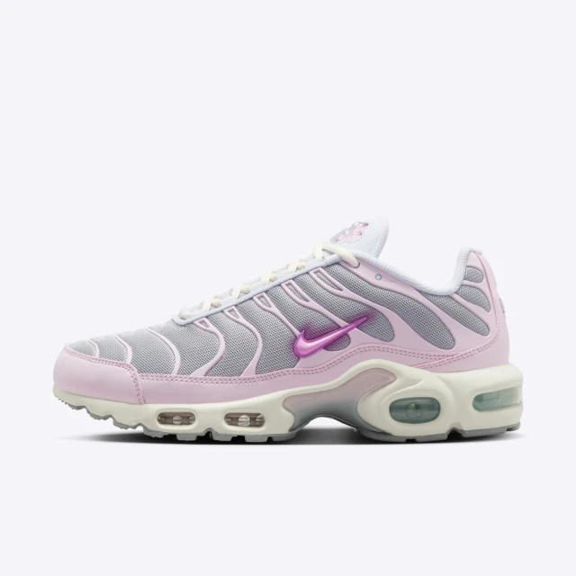 NIKE 耐吉 Wmns Air Max Plus 女 休閒鞋 運動 復古 慢跑 氣墊 緩震 灰粉(HM3692-061)