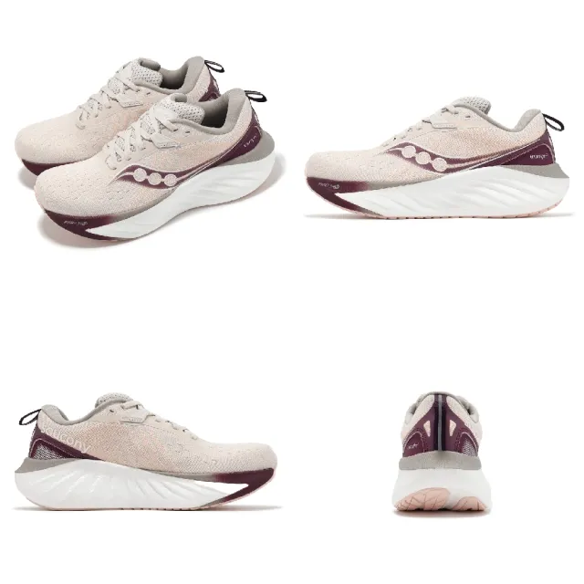 【SAUCONY 索康尼】慢跑鞋 Triumph 22 女鞋 粉 玫瑰 厚底 緩衝 輕量 運動鞋 索康尼(S10964240)