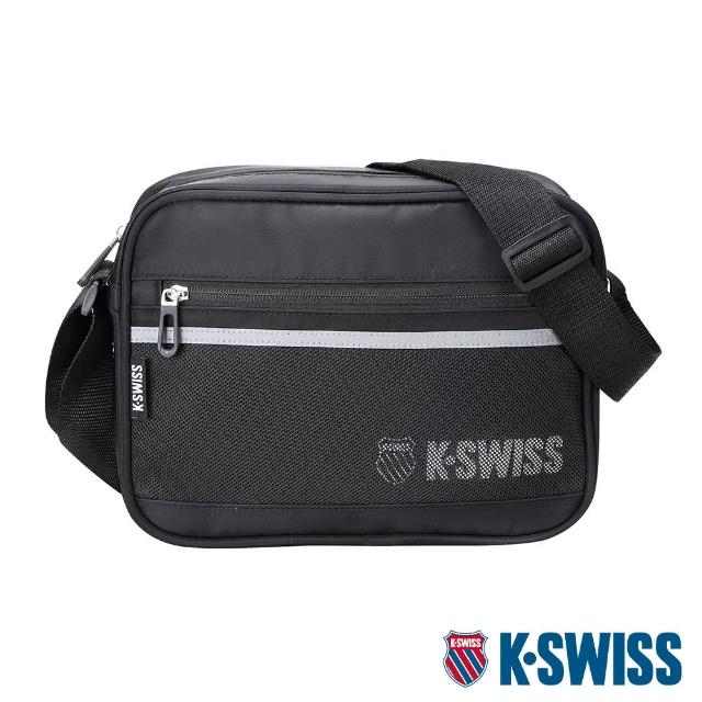 【K-SWISS】運動斜背包 Shoulder Bag-黑(BG310-008)