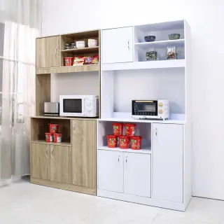 【BuyJM】台灣製低甲醛居家雙層高廚房櫃(電器櫃/收納櫃/碗盤櫃/微波爐架)