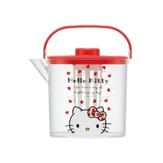 【Skater】三麗鷗 Hello Kitty 手提式透明冷水壺 附濾網1200ml(餐具雜貨)