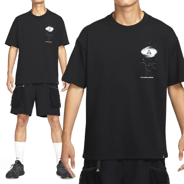 NIKE 耐吉 Nike ACG Dri-FIT Tee 男款 黑藍色 速乾 寬鬆 短T 短袖 FZ5276-010