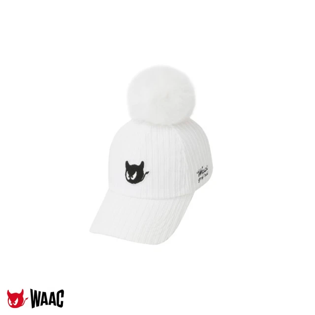 WAAC WAACKY CORDUROY POMPOM HAT 女士 毛球高爾夫球帽(WGRCX23707-WHX)