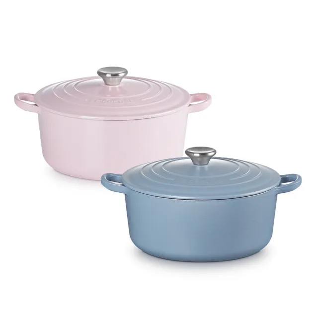 【Le Creuset】典藏琺瑯鑄鐵鍋圓鍋24cm(2色任選)