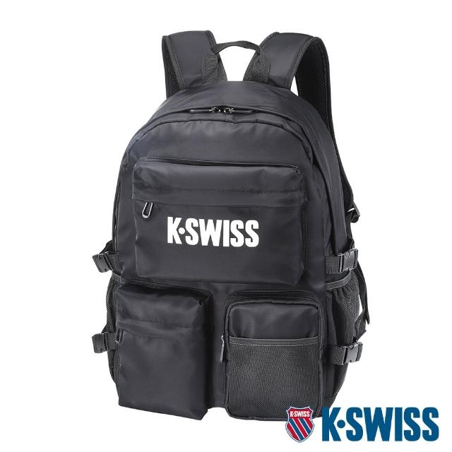 【K-SWISS】運動後背包 Active Backpack-黑(BG305-008)