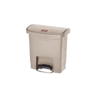 【Rubbermaid】前踏式垃圾桶15L 米色(1883455)