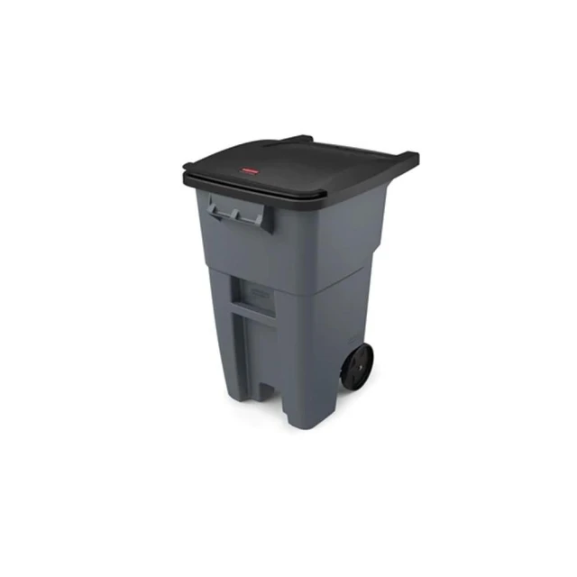 Rubbermaid BRUTE可推式垃圾桶189L 灰色(FG9W2700GRAY)