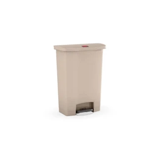 【Rubbermaid】前踏式垃圾桶90L 米色(1883552)