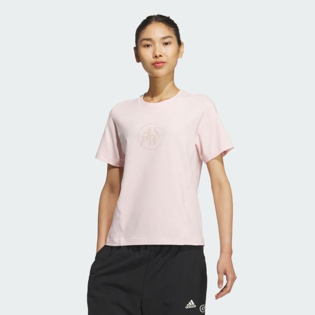 【adidas 愛迪達】LOUNGE 短袖上衣 T恤 女 JJ3586