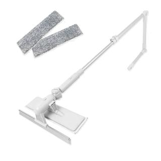 【VICTOR】高樓伸縮U型玻璃刮水清潔刷組合-1刷2替換布(刮刀 除水器 玻璃擦)