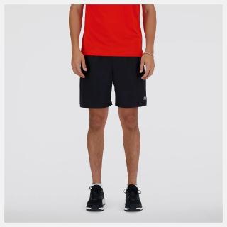 【NEW BALANCE】NB 短褲 男款 運動褲 慢跑 訓練 美規 7吋 黑 MS41232BK(L890)