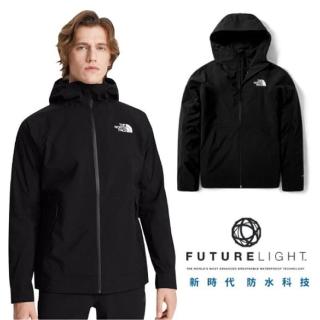 【The North Face】男款 FUTURELIGHT 防水透氣防風可調節連衣外套.風雨衣(4NA2-JK3 黑 V)