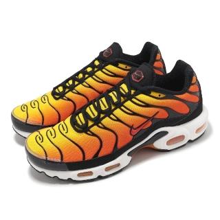 【NIKE 耐吉】休閒鞋 Air Max Plus 男鞋 女鞋 黑 橘黃 漸層 Sunset 氣墊 復古(HF0552-001)