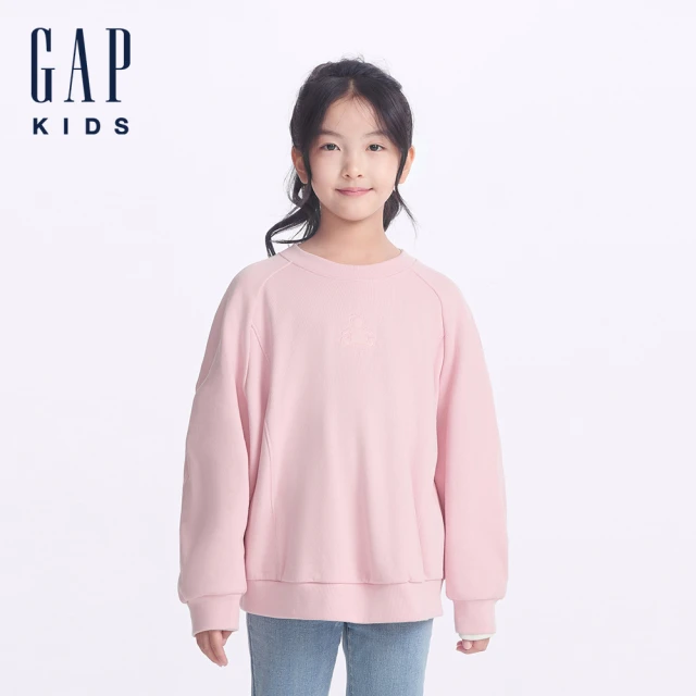 GAP 女童裝 鬆緊運動褲-粉色(716741)好評推薦