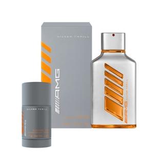 【Mercedes-Benz 賓士】AMG極速銀淡香精100ml(贈隨機體香膏75g.專櫃公司貨)