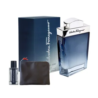 【Salvatore Ferragamo】藍色經典男性淡香水100ml(贈收納包+隨機小香乙瓶.專櫃公司貨)