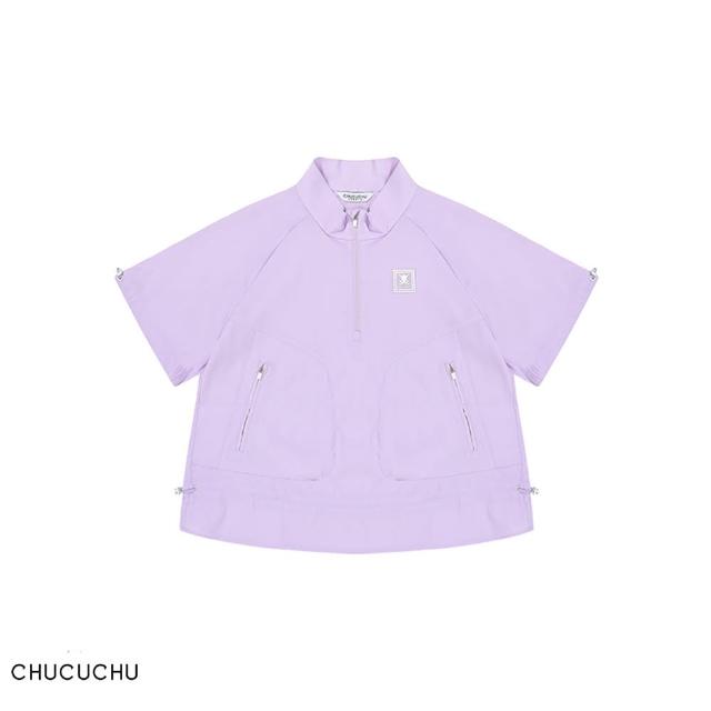 【CHUCUCHU】SHIRRING SHORT SLEEVE ANORAK OUTER 女士 短袖上衣(C23M-JP006W-PK)