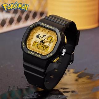 【POKEMON 精靈寶可夢】皮卡丘酷炫閃電錶盤運動電子錶(兒童 學生 手錶)