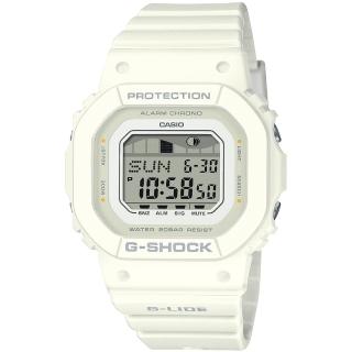 【CASIO 卡西歐】G-SHOCK 纖薄輕巧 衝浪潮汐圖電子錶 新年 禮物(GLX-S5600-7B/速)