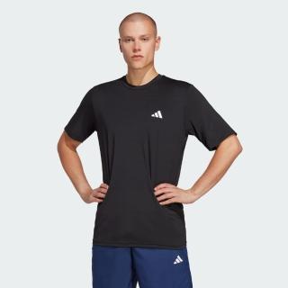 【adidas 愛迪達】短袖上衣 男款 運動 TR-ES STRETCH T 黑 IC7413