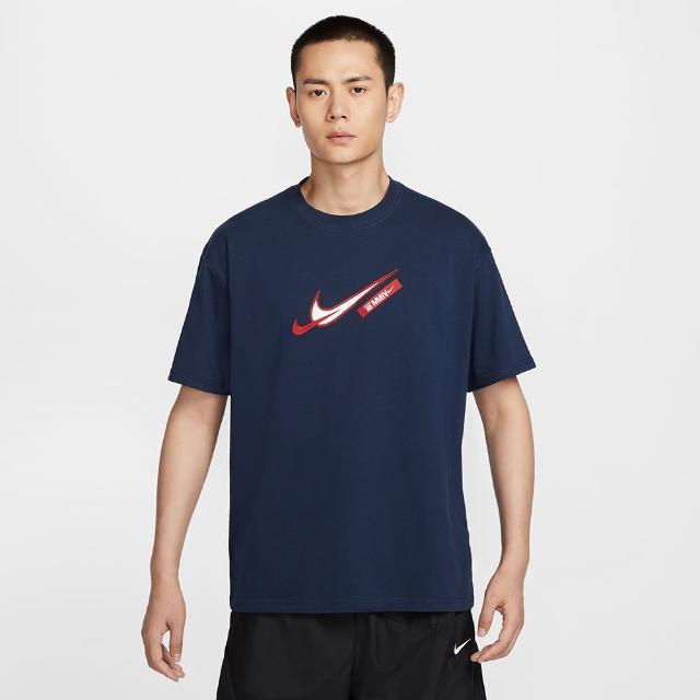 【NIKE 耐吉】上衣 男款 短袖上衣 運動 AS LBJ M NK TEE M90 2 藍 FZ8076-410