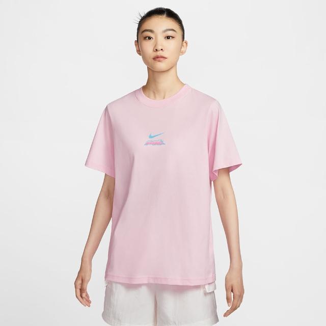 【NIKE 耐吉】短袖上衣 女款 運動 AS W NSW SS TEE ESSNTL GCEL 白粉 HM4625-663