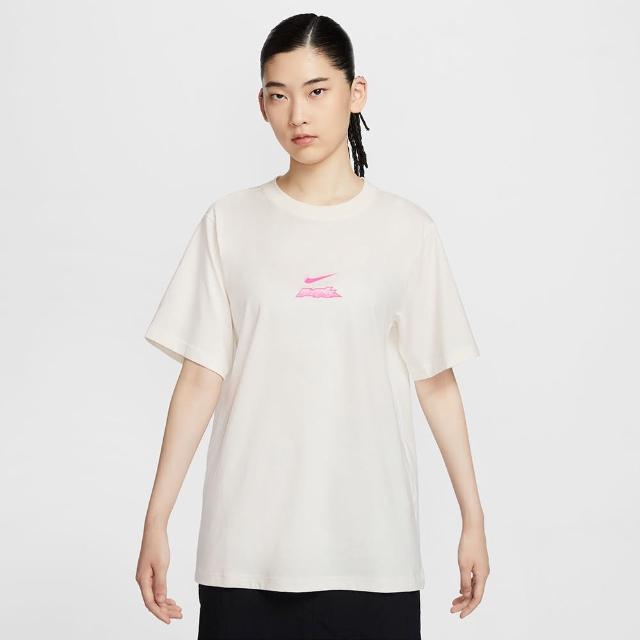 【NIKE 耐吉】短袖上衣 女款 運動 AS W NSW SS TEE ESSNTL GCEL 米白粉 HM4625-133