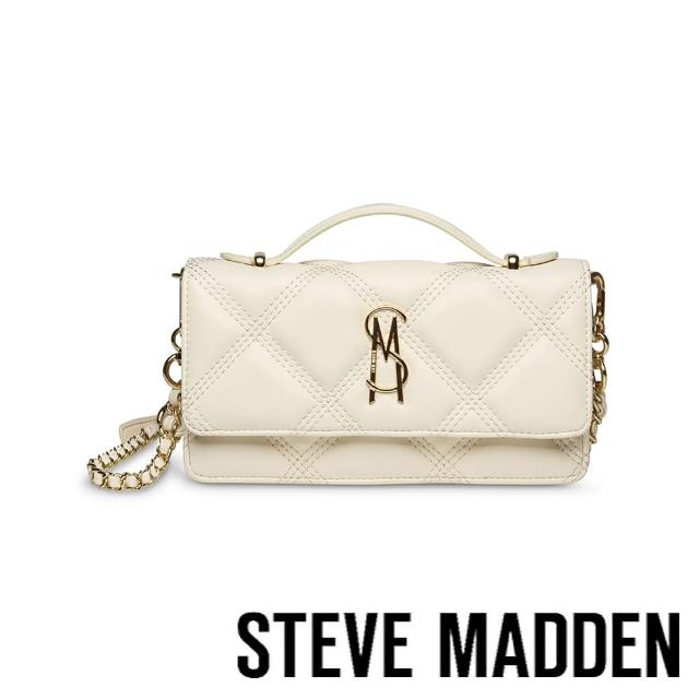 【steve madden】BJEFFA 菱格信封手提斜背包(白色)