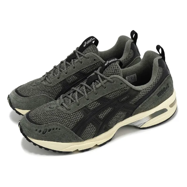 【asics 亞瑟士】休閒鞋 GEL-1090 V2 男鞋 女鞋 軍綠 黑 緩衝 復古 千禧跑鞋 情侶鞋 亞瑟士(1203A382022)