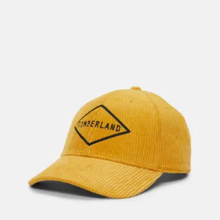 【Timberland 官方旗艦】中性黃色燈芯絨棒球帽(A2PSQEFM)