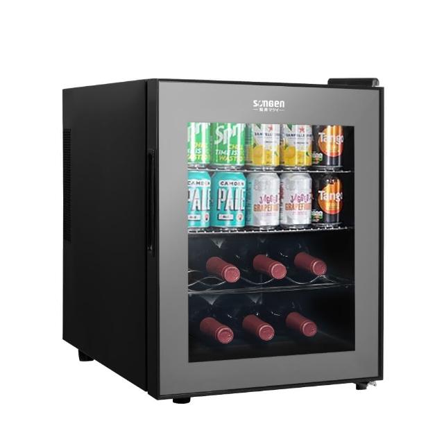 SONGEN松井 ZW-32STF 單門冰箱,33L實際容量適合小空間使用,變頻馬達75W低耗電,黑色系設計時尚,尺寸355x503x480mm輕巧方便,中國製造110V/60Hz適用臺灣,無能源標章但環保設計,全機1年保固,右開門方便取物,理想宿舍或辦公室冷藏選擇。 SONGEN松井 ZW-32STF