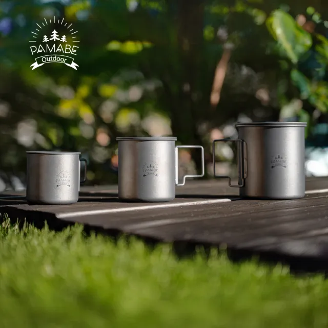 【PAMABE OUTDOOR】鈦愛露營馬克杯750ML(露營/馬克杯/隨身用/露營杯/純鈦杯/登山杯)