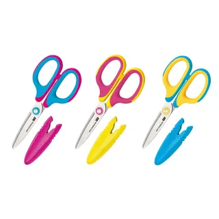 【SDI 手牌】滑利剪 省力兒童剪刀 135mm 顏色隨機出貨 /支 0924C