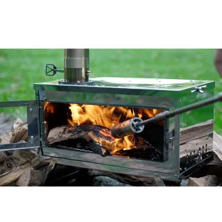 【NUIT 努特】小火兵 不鏽鋼折疊柴 爐火爐育空爐柴火爐暖爐炭火烤肉迷你材爐火爐(NTW101)