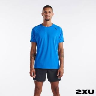 【2XU】男 Aero運動短袖上衣(星雲藍/反光黑)