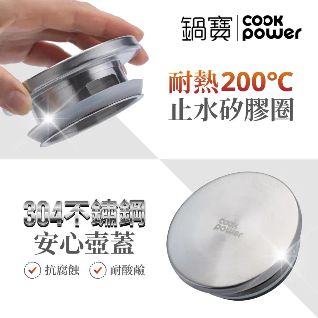 【CookPower 鍋寶】晶澈PURE耐熱玻璃壺1600ml_任