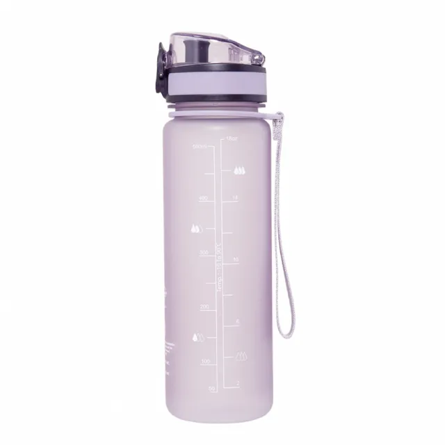 【IMPACT 怡寶】莫蘭迪系列彈蓋Tritan水壺/水杯/水瓶（500ML）提繩-柔霧紫 IM00B15PL(風格簡約且實搭)