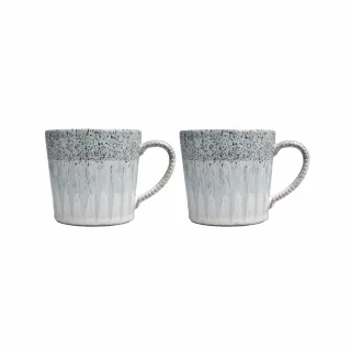 【DENBY】灰色藝匠漸層2入馬克杯-400ml(100%英國製 居禮名店獨家代理)