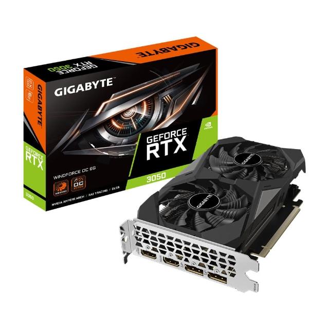 【GIGABYTE 技嘉】GeForce RTX 3050 WINDFORCE OC 6G顯示卡(GV-N3050WF2OCV2-6GD)
