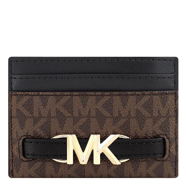 【Michael Kors】Reed LOGO PVC證件名片夾(黑色)