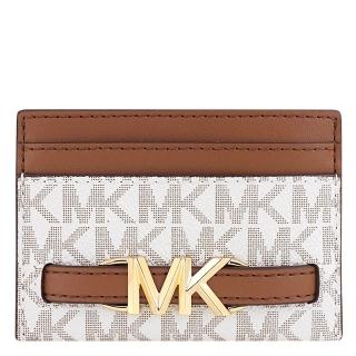 【Michael Kors】Reed LOGO PVC證件名片夾(象牙白色)