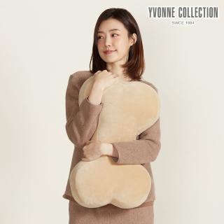 【YVONNE 以旺傢飾】素面中骨頭抱枕-蜜茶棕