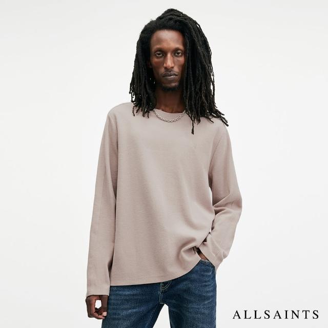 【ALLSAINTS】ROWE 純棉柔軟寬鬆公羊頭骨長袖T恤 M027JB(舒適版型)