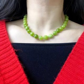 【LEESA】母親節禮物 瑪瑙項鍊\寶石項鍊\綠色項鍊\天然石項鍊\短項鍊\串珠項鍊\多巴胺項鍊\鎖骨鍊\招財項鍊