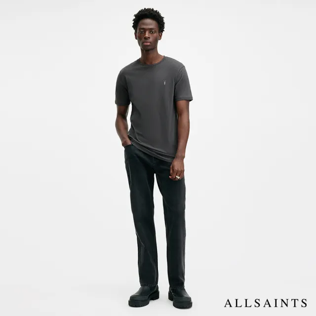 【ALLSAINTS】BRACE 純棉柔軟厚實公羊頭骨短袖T恤-鐵灰 M030JB(修身版型)